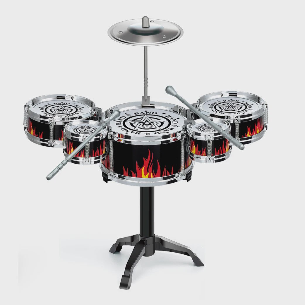 Dynamische Jazz Drumstel voor Kinderen - Leerzaam Percussie Instrument