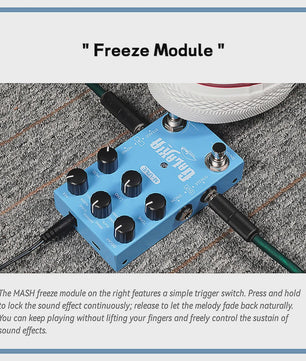 M-VAVE Galaxia & Elemental Pro Gitaar Effectpedalen: Stereo Delay & Reverb met USB-C