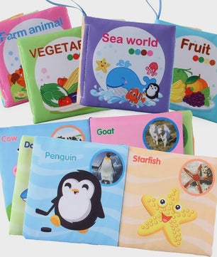 Zacht Stoffen Babyboek - Educatief & Interactief voor Baby's 0-12 Maanden