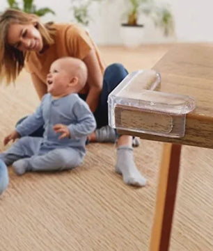 Transparante Siliconen Hoekbeschermers voor Kinderen - Veiligheid op Tafelranden