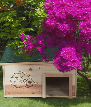 Houten Egelhuisje - Veilige Schuilplaats & Nestkast voor Kleine Dieren