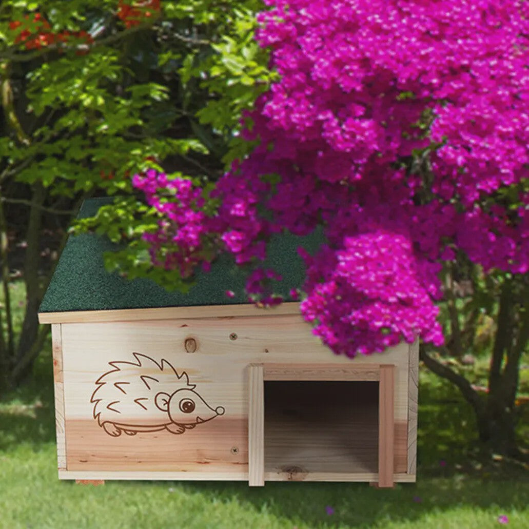 Houten Egelhuisje - Veilige Schuilplaats & Nestkast voor Kleine Dieren