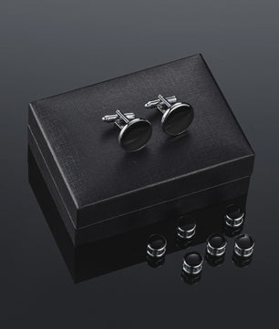 Set Manchetknopen en Tuxedo Studs voor Heren - Stijlvolle Accessoires voor Bruiloft en Feest