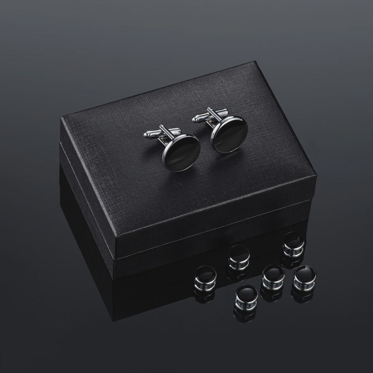 Set Manchetknopen en Tuxedo Studs voor Heren - Stijlvolle Accessoires voor Bruiloft en Feest