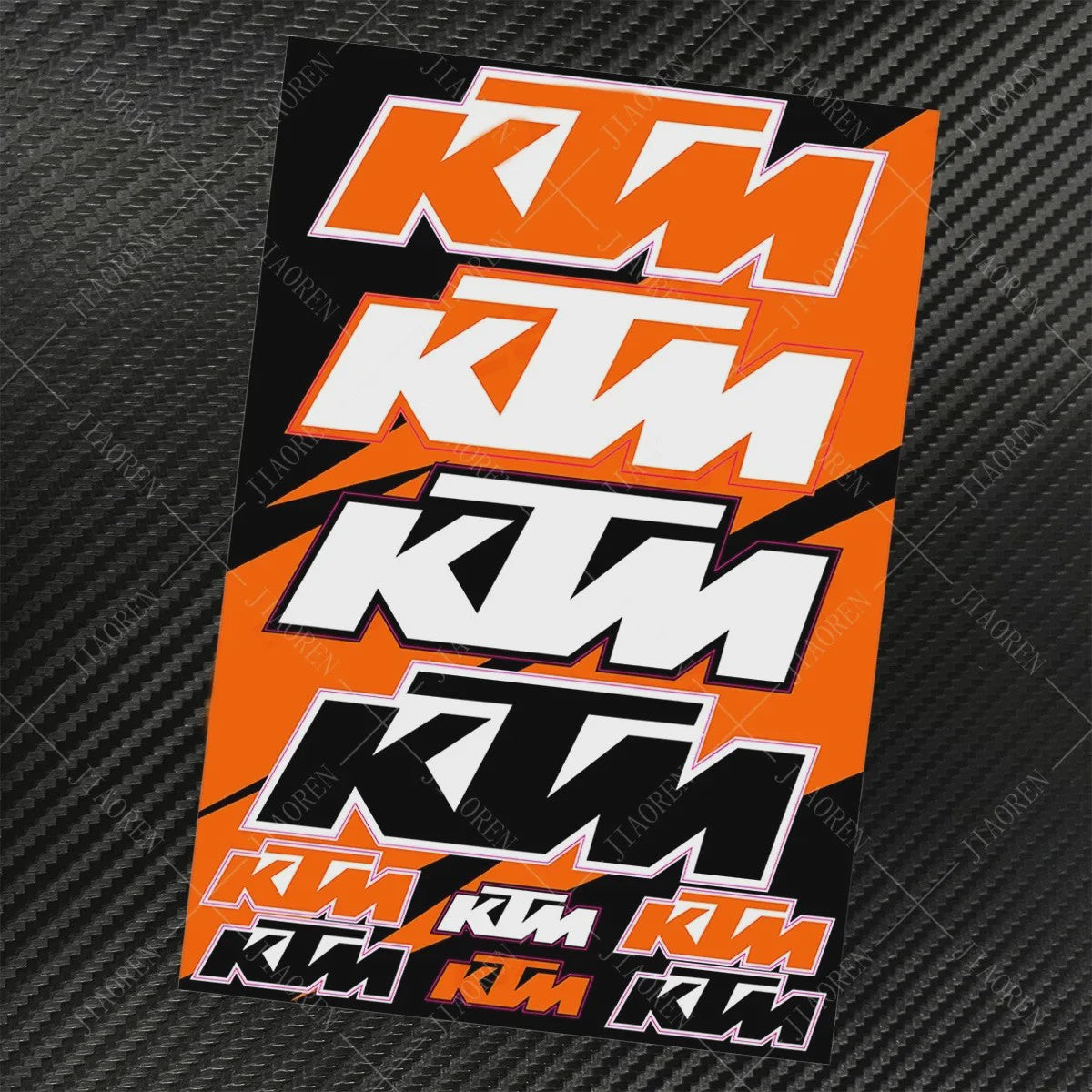 KTM "Ready To Race" Motor Stickers Set - Logo's & Decals voor Duke, RC390, Adventure