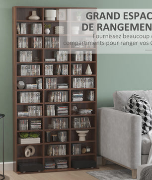Ruime Boekenkast voor CD's en DVD's - 36 Vakken, 1116 CD's / 528 DVD's Opslag