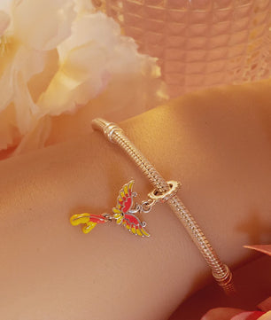 Phoenix Bedel 925 Sterling Zilver - Charm voor Dames Armbanden - Uniek Cadeau