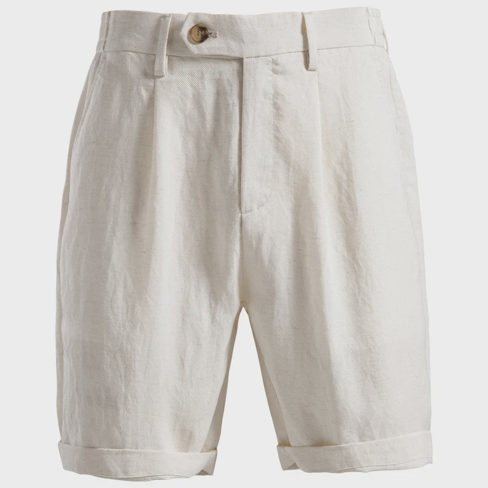 Zomerse Heren Short Pants: Business Casual met Stretch Taille in Old Money Stijl