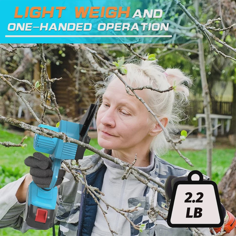 Draadloze Mini Kettingzaag 6-inch - Krachtig, Lichtgewicht & Oplaadbaar