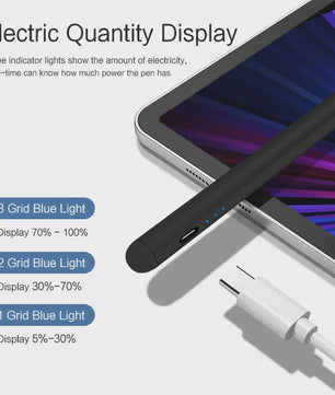 Stylus Pen voor iPad met Kantelfunctie en Palm Rejection - Compatibel met A16 Pro, Mini 6/7, Air 4/5, iPad 7-11 Gen