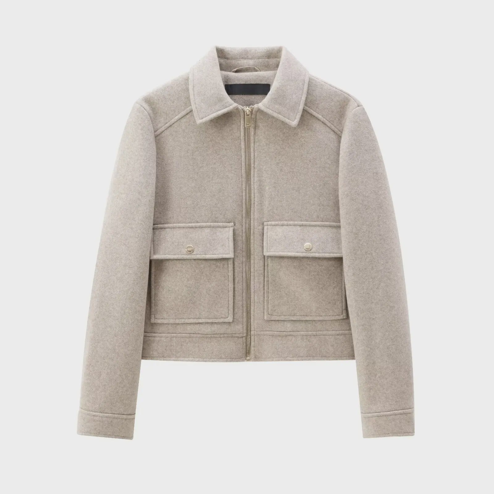 Dames Elegante Korte Jas met Rits en Zakken - Stijlvolle Winter Outerwear