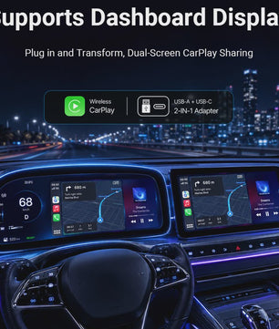 Draadloze CarPlay & Android Auto Adapter - 2-in-1 Mini USB Module met 5GHz WiFi