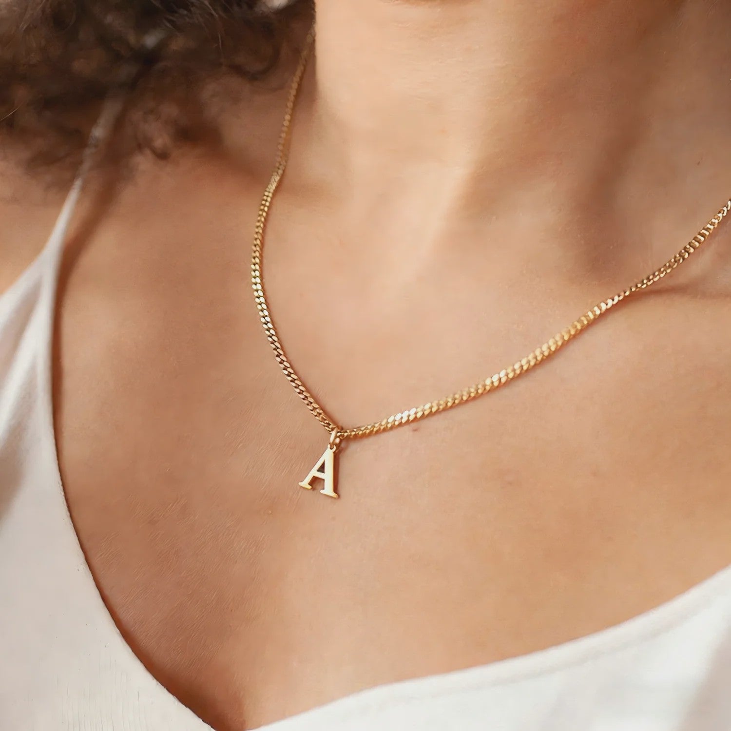 Gouden Initiaal Bedel - Roestvrij Staal - DIY Ketting Bedeltje A-Z