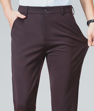 Heren Broek: Elastisch, Sneldrogend & Stijlvol voor Lente/Zomer Zakelijk Casual