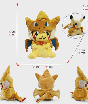 Pikachu, Eevee & Lucario Cosplay Pluche Speelgoed - 20-30CM Collectible Knuffel