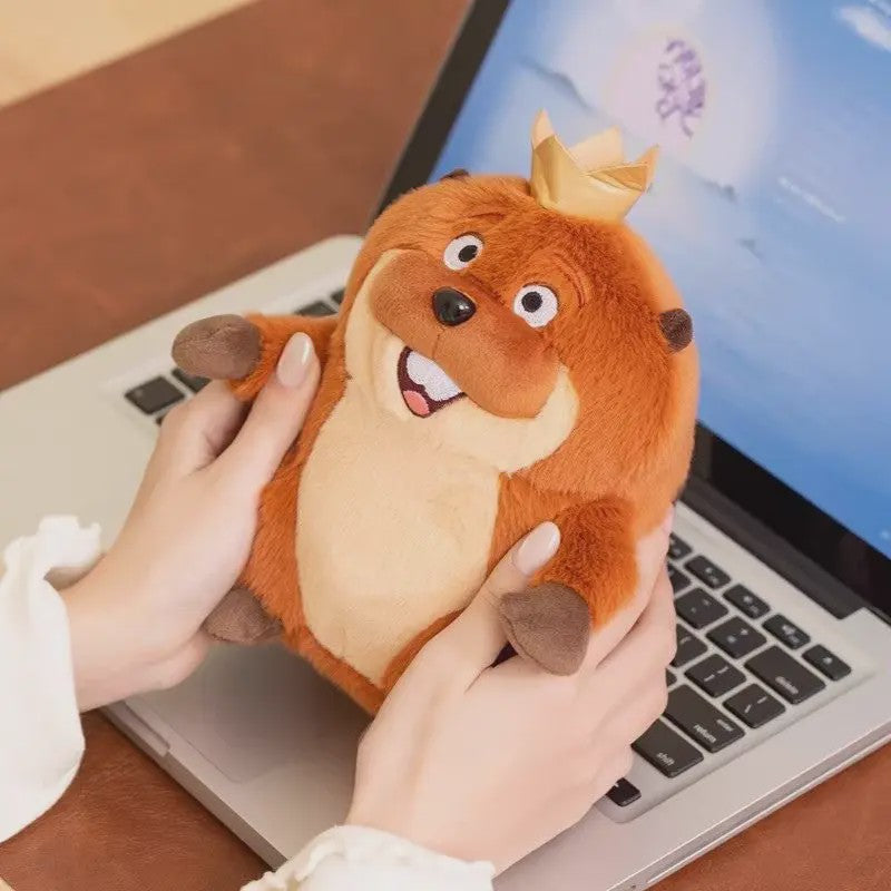 Knuffel Bever King George Mabel Loaf - Zacht & Pluche Speelgoed voor Kinderen