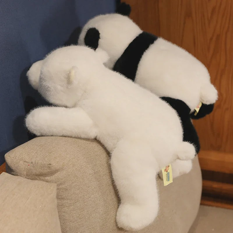 Kawaii Pluche Kussen Dieren - Panda, Bruine Beer & IJsbeer - Knuffel Decoratie