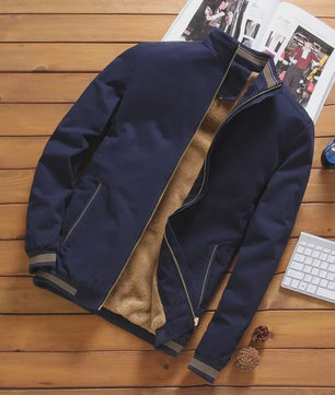 Warme Heren Aviator Jas met Fleece Voering - Perfect voor Herfst & Winter