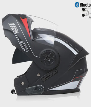 Modulaire Motorhelm Unisex met Dubbel Vizier & Bluetooth - DOT Gecertificeerd