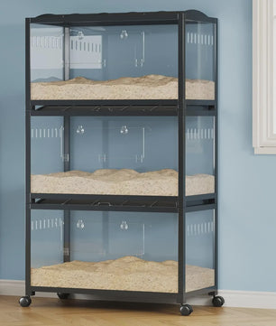 Grote Hamsterkooi met Wielen - Ruim Verblijf voor Hamsters, Cavia's en Kleine Dieren
