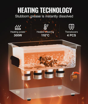 Professionele Ultrasone Reiniger met Verwarming en Timer - 2-30L voor Laboratorium, Metaal & Auto-onderdelen