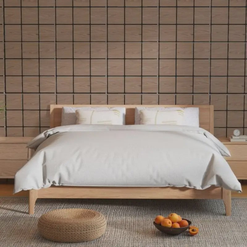 4-Pack Akoestische Wandpanelen met Houten Vlakken - Geluidsisolatie 62x62 cm