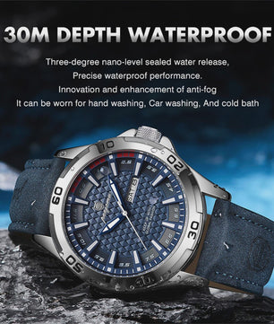 PAAZOMU Luxe Herenhorloge - Waterdicht, Lichtgevend, Datum & Week, RVS, Sportief & Fashion