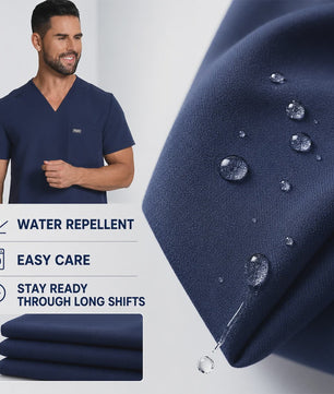 Medische Scrubs Heren: Anti-bacterieel & Kreukvrij Werkuniform voor Zorgprofessionals