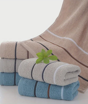 Pluche Katoenen Handdoekenset - Zacht & Absorberend, Diverse Kleuren