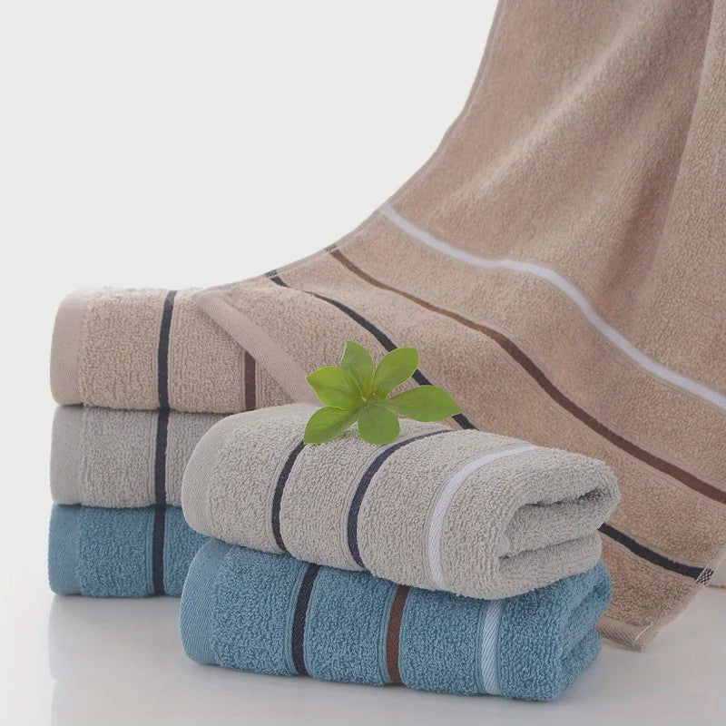 Pluche Katoenen Handdoekenset - Zacht & Absorberend, Diverse Kleuren