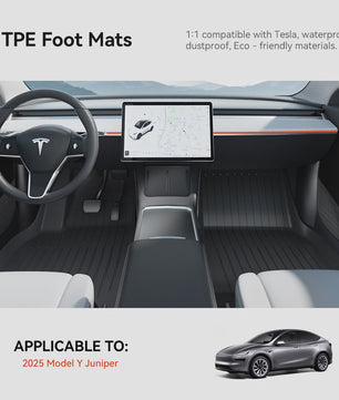 YZ TPE Vloermatten en Kofferbakmat Set voor Tesla Model Y Juniper (2025-2026) - Waterdicht & Antislip