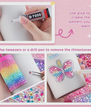 40 Kleuren Strass Steentjes Set 3mm - DIY Versier Kit voor Kleding, Nagels & Decoratie