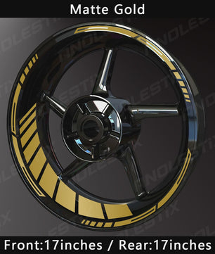 Reflecterende Motor Velgstickers - 17 Inch Velgtape voor Yamaha, Honda, Kawasaki, Suzuki, BMW, KTM