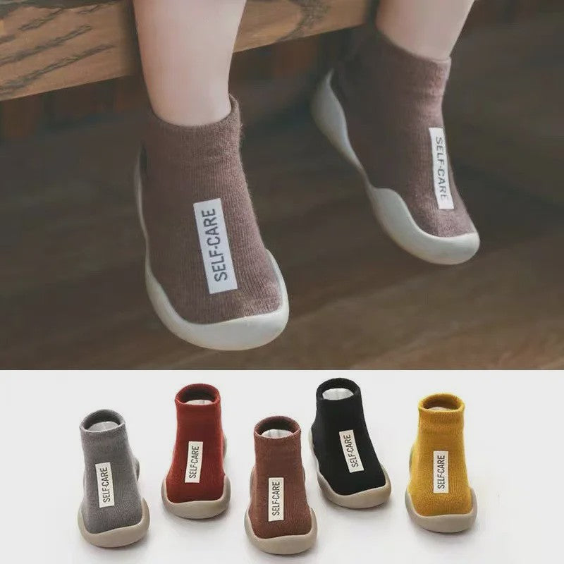 Zachte Babyschoentjes Sokken - Antislip Loopzool voor Eerste Stapjes