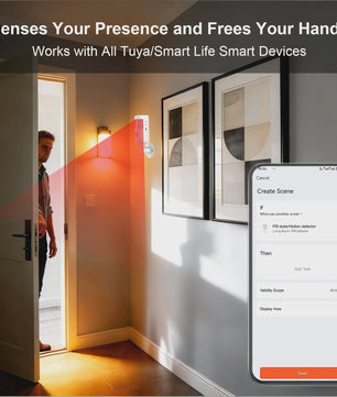 Slimme WiFi Infrarood Bewegingsmelder met App Bediening - 4 Alarm Modes - PIR Sensor voor Huis, Kantoor, Garage