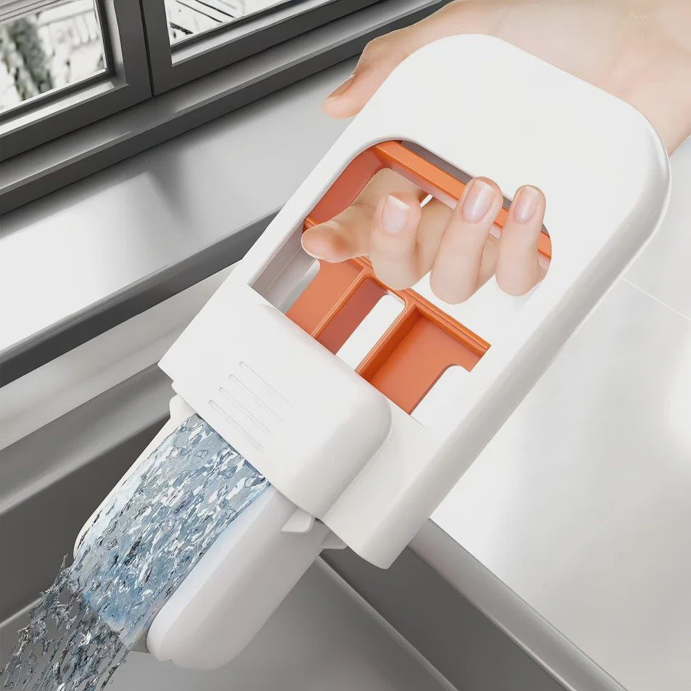 Compacte Zelfwringende Spons Mop - Handheld Mini Schoonmaakhulp voor Thuis