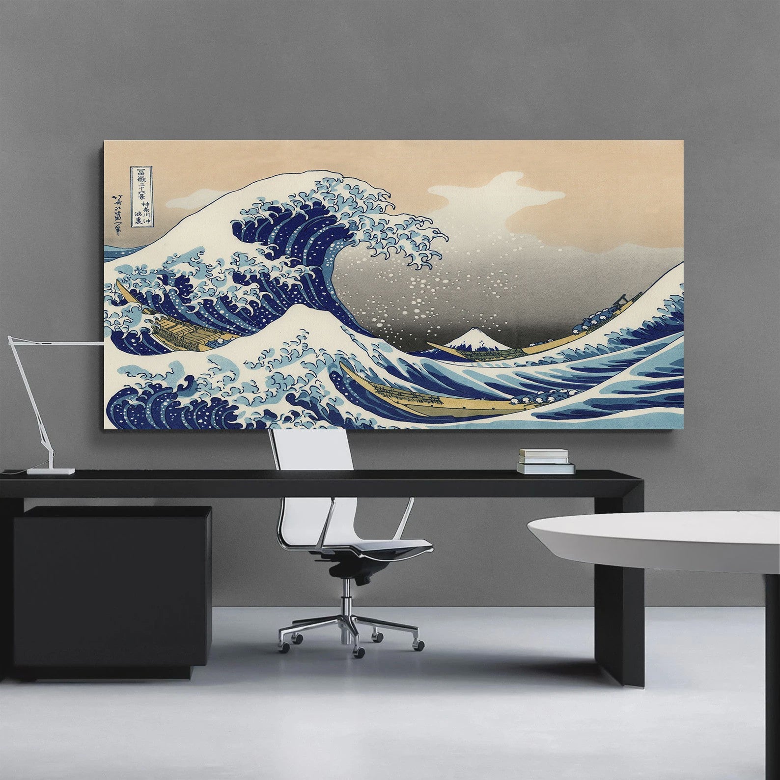 De Grote Golf van Kanagawa Ukiyo-e Canvas Schilderij - Japanse Kunst Poster