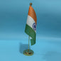 Indiase Bureauvlag 14x21cm Polyester - Officiële Vlag van India voor Bureau Decoratie