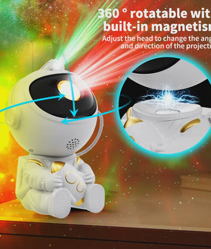 Astronaut Sterrenhemel Projector Lamp - Magische Sterren & Nevels voor Slaapkamer