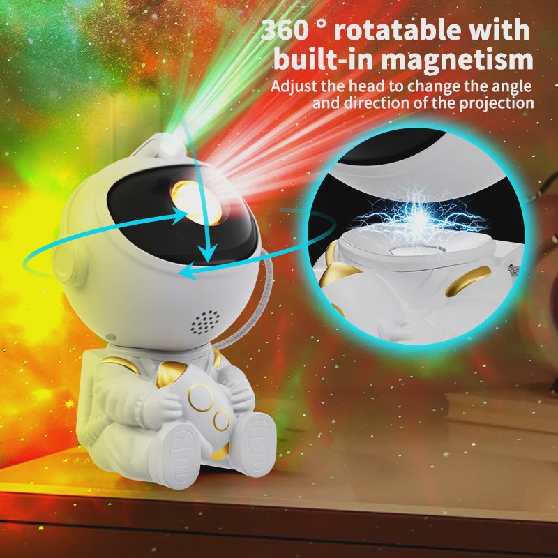 Astronaut Sterrenhemel Projector Lamp - Magische Sterren & Nevels voor Slaapkamer