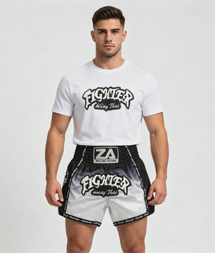 Muay Thai Bokshort Satin met Mesh Panel - Unisex & Kinderen