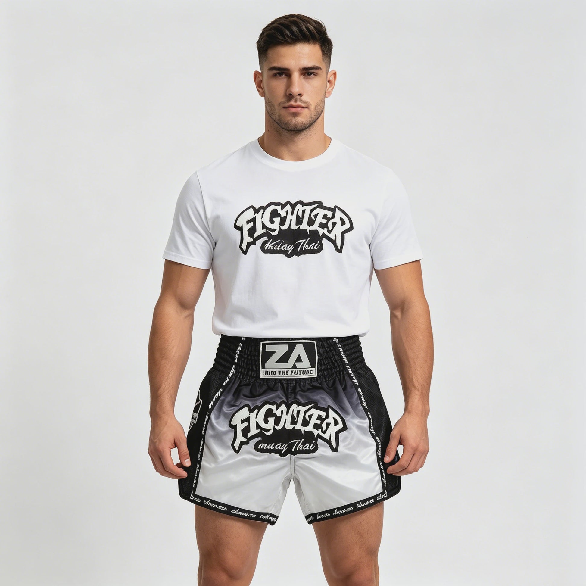 Muay Thai Bokshort Satin met Mesh Panel - Unisex & Kinderen