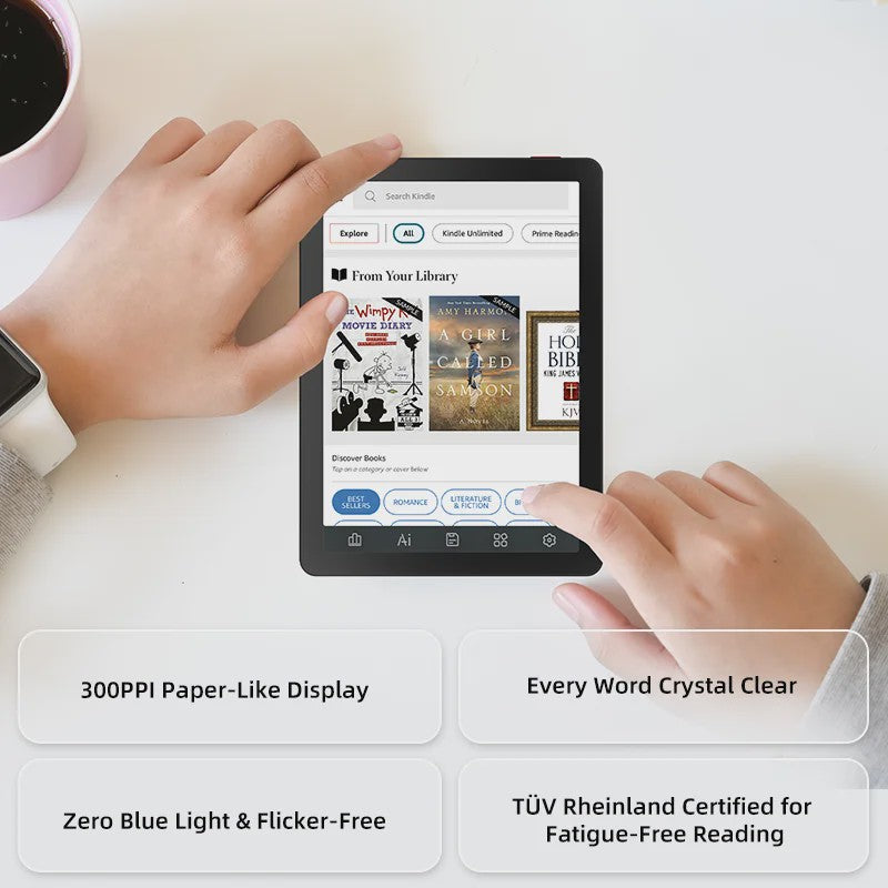 Bigme B6 E-reader: 6" E-Ink, Android 14, Google Play, 4GB+64GB, Verstelbaar Frontlicht