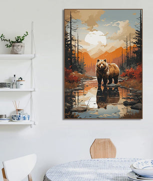 Canvas Posters: Majestueuze Wilde Dieren & Berglandschappen voor aan de Muur
