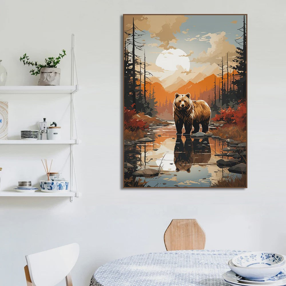 Canvas Posters: Majestueuze Wilde Dieren & Berglandschappen voor aan de Muur
