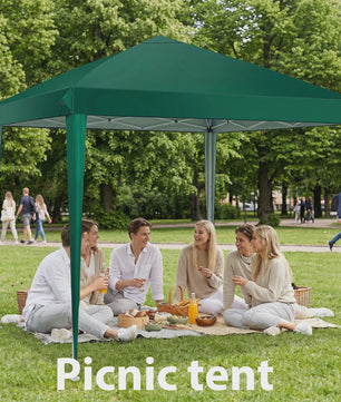 Pop-up Gazebo Tent 3x3M - UV & Regenbestendig, Verstelbare Hoogte, Inclusief Draagtas