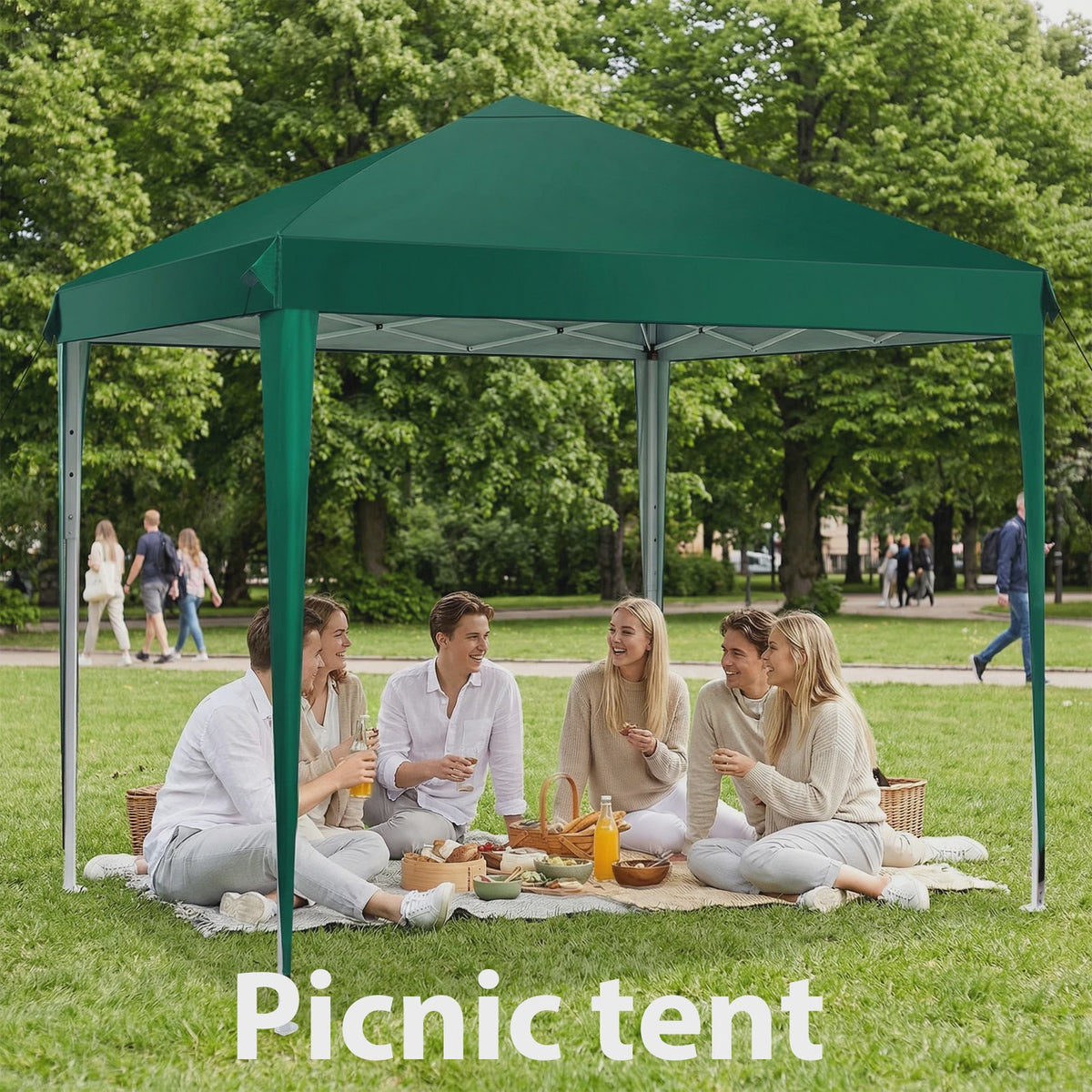 Pop-up Gazebo Tent 3x3M - UV & Regenbestendig, Verstelbare Hoogte, Inclusief Draagtas