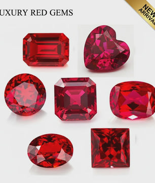 Premium Rode Robijn Edelsteen - Pigeon Blood Kleur - UV Test Geslaagd - Diverse Slijpvormen - Sieraden & Collectie