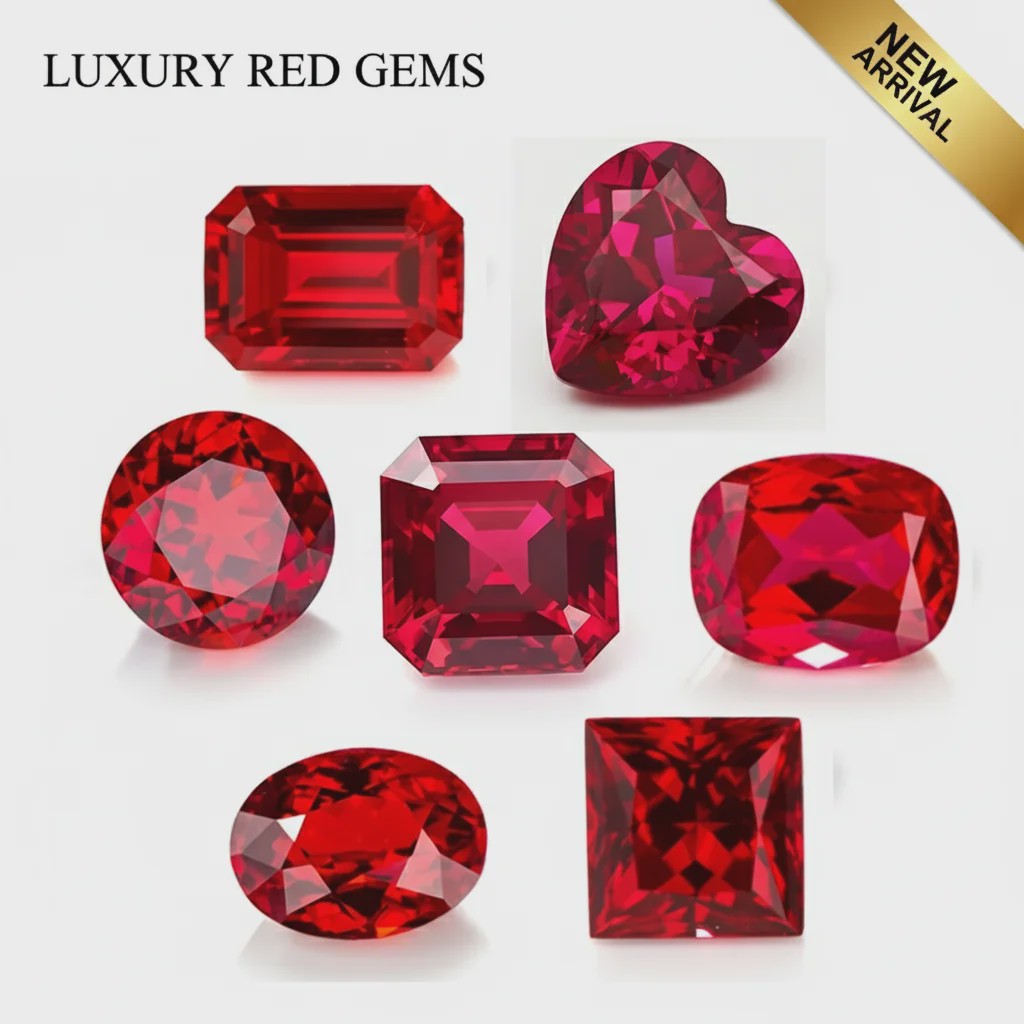 Premium Rode Robijn Edelsteen - Pigeon Blood Kleur - UV Test Geslaagd - Diverse Slijpvormen - Sieraden & Collectie
