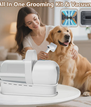 7-in-1 Honden en Katten Trim- en Vacuümset: Blaast, Zuigt & Trimt